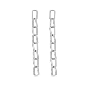 Slay Chain link earrings in Silver