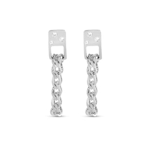 Signature chain link earrings